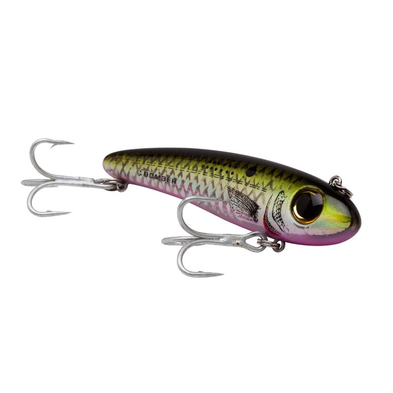 Bomber Lures Mullet Slow-Sinking Twitch, Walking Saltwater Fishing Lure, Excellent for Speckled Trout, Redfish, Stripers and More, 3 1/2"", 5/8 oz, Menhaden - Image 2